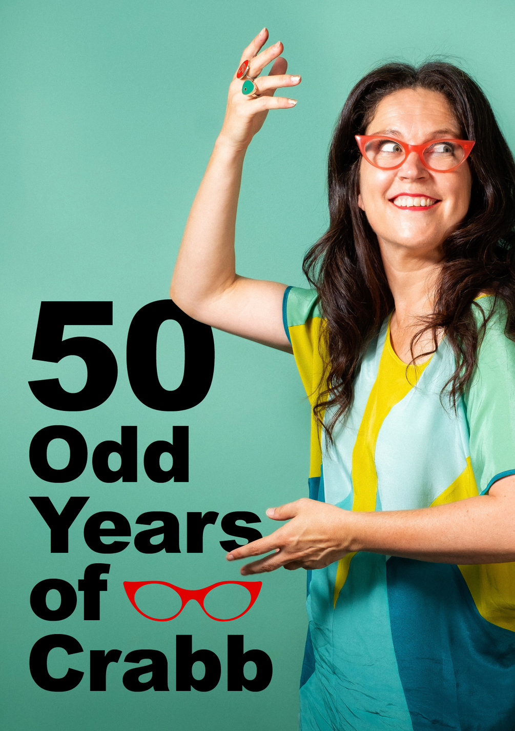Poster Image of Annabelle Crabb for her Show 50 Odd Years of Crabb